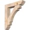 Ekena Millwork Merced Slat Smooth Bracket w/ Offset Brace, Douglas Fir, 7 1/2"W x 36"D x 40"H BKT0806X36X40MRC06SDF - alternate 1